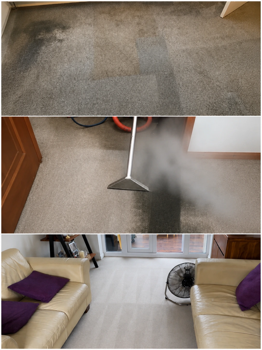 Residential carpet cleaning Missoula MT family living room