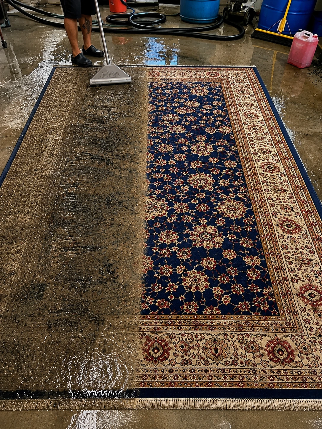 Wool area rug submersion cleaning Missoula MT